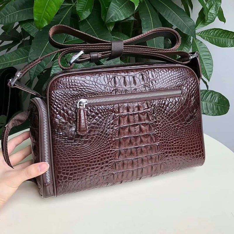 鱷魚(yú)皮包用聯(lián)掌拉鏈案例